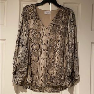 Snakeskin top